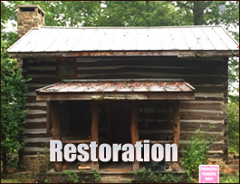 Historic Log Cabin Restoration  Marietta, North Carolina